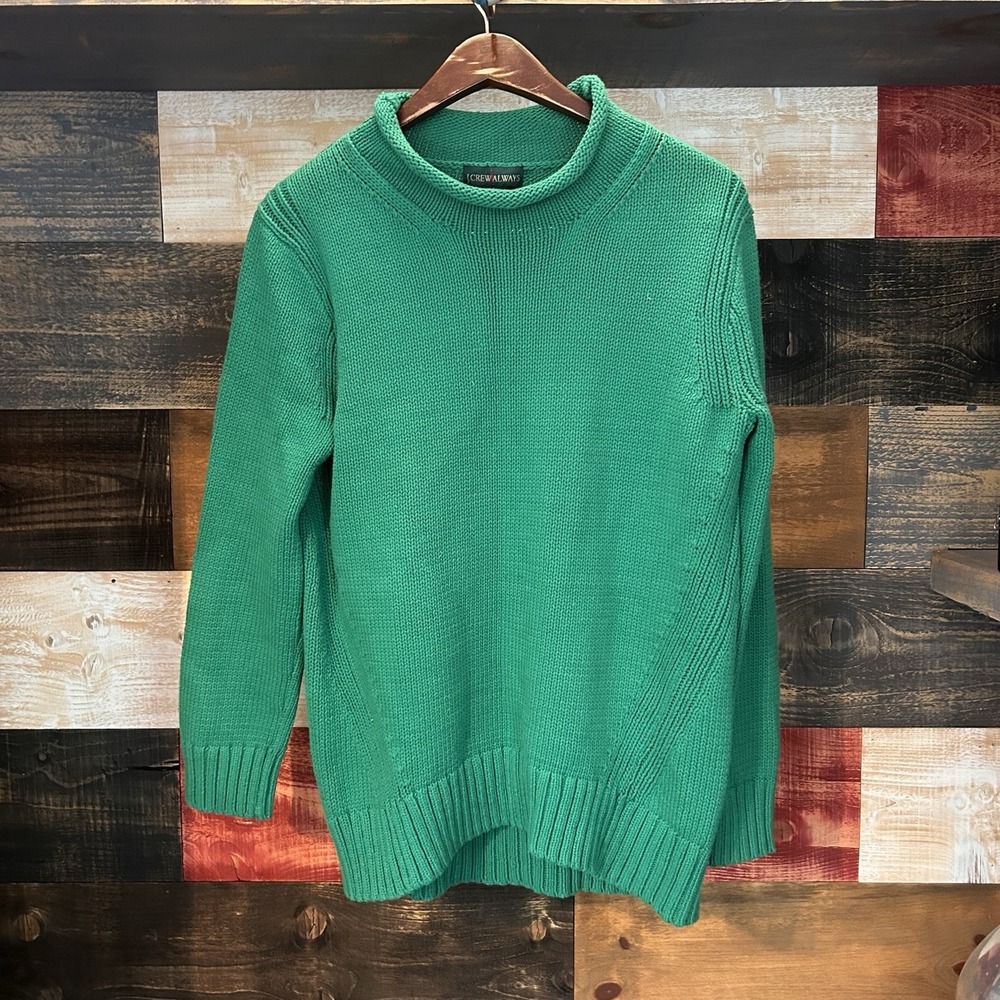 J Crew Vintage Rollneck Roll Neck Sweater Green Men’s Medium